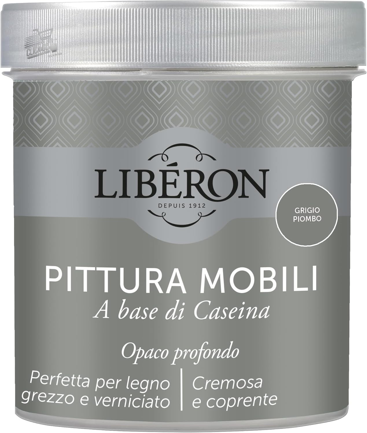Lead Grey Casein Furniture Paint 0.5L
