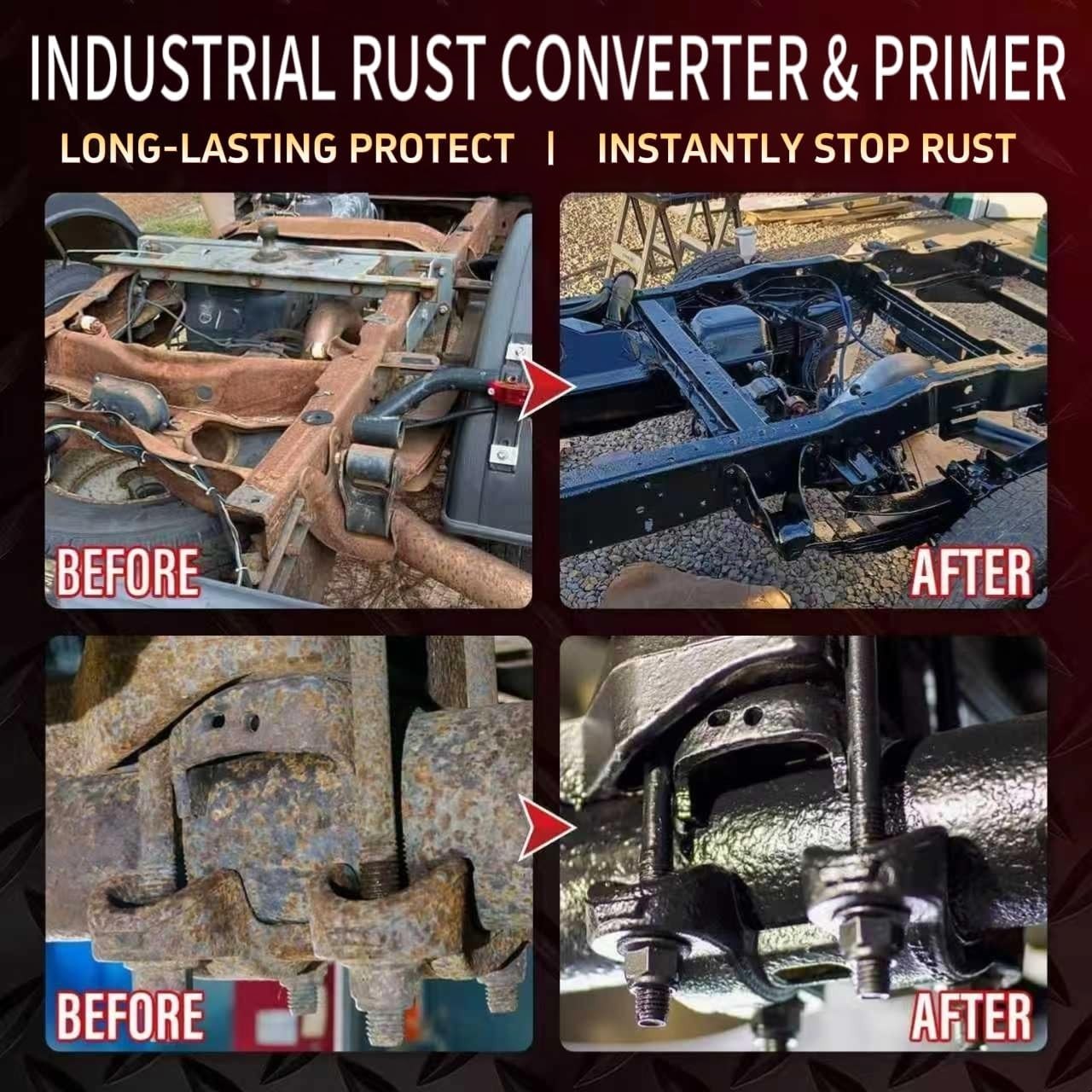 Protective 35 oz Rust Converter & Metal Primer – Ideal for All Metal Surfaces