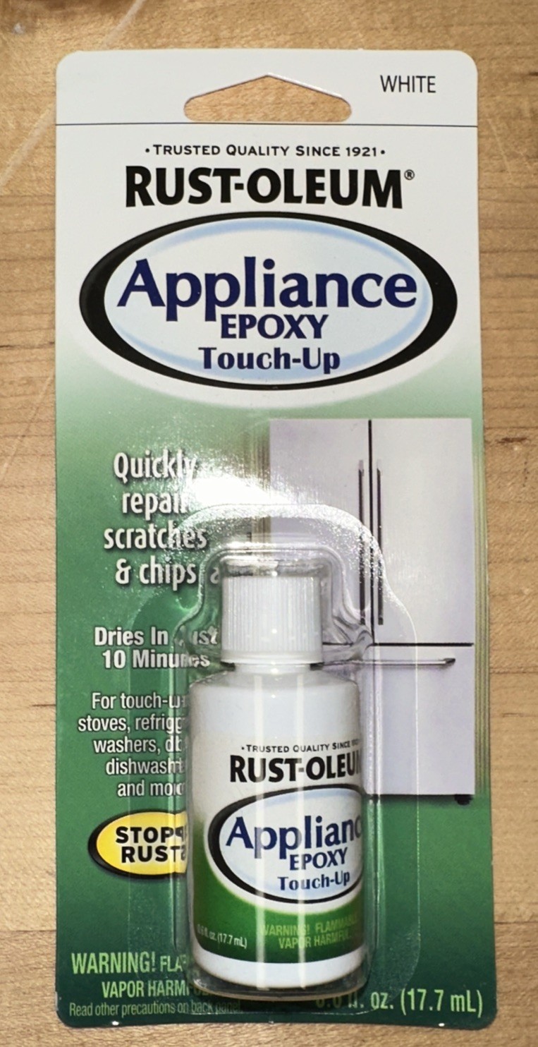 Rust-Oleum 203000 Specialty White Appliance Touch Up 0.6 Ounce Jar Free Shipping
