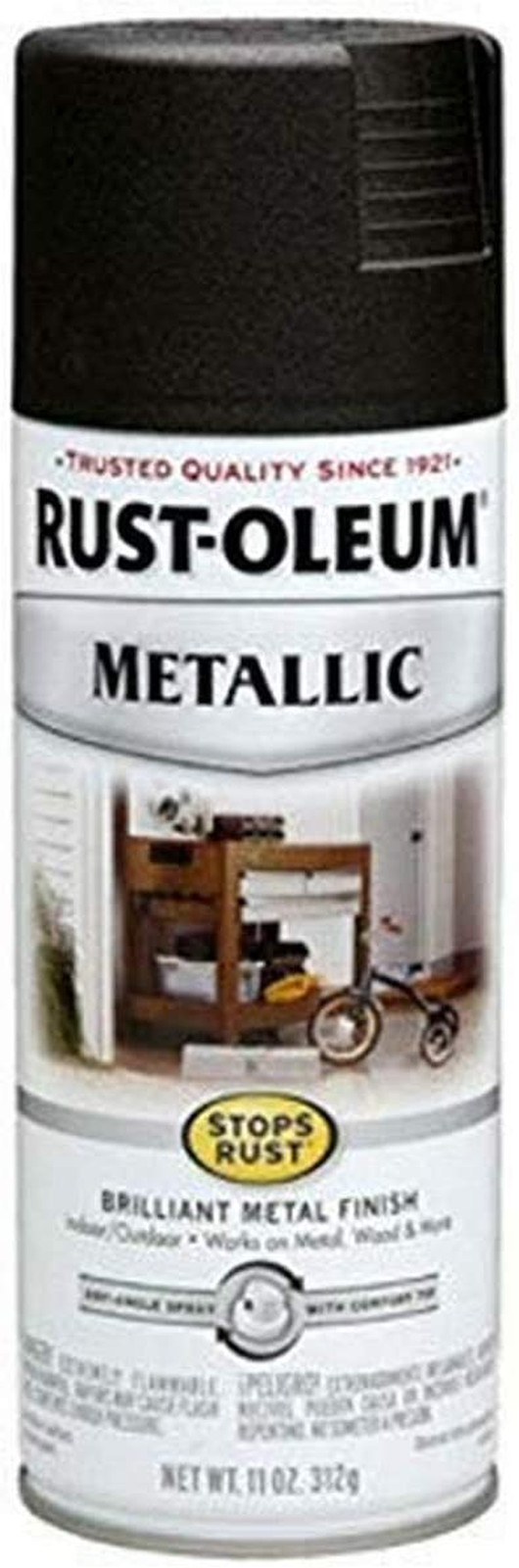 248636 Stops Rust Metallic Spray Paint, 11 Oz, Oil Rubbed Bronze