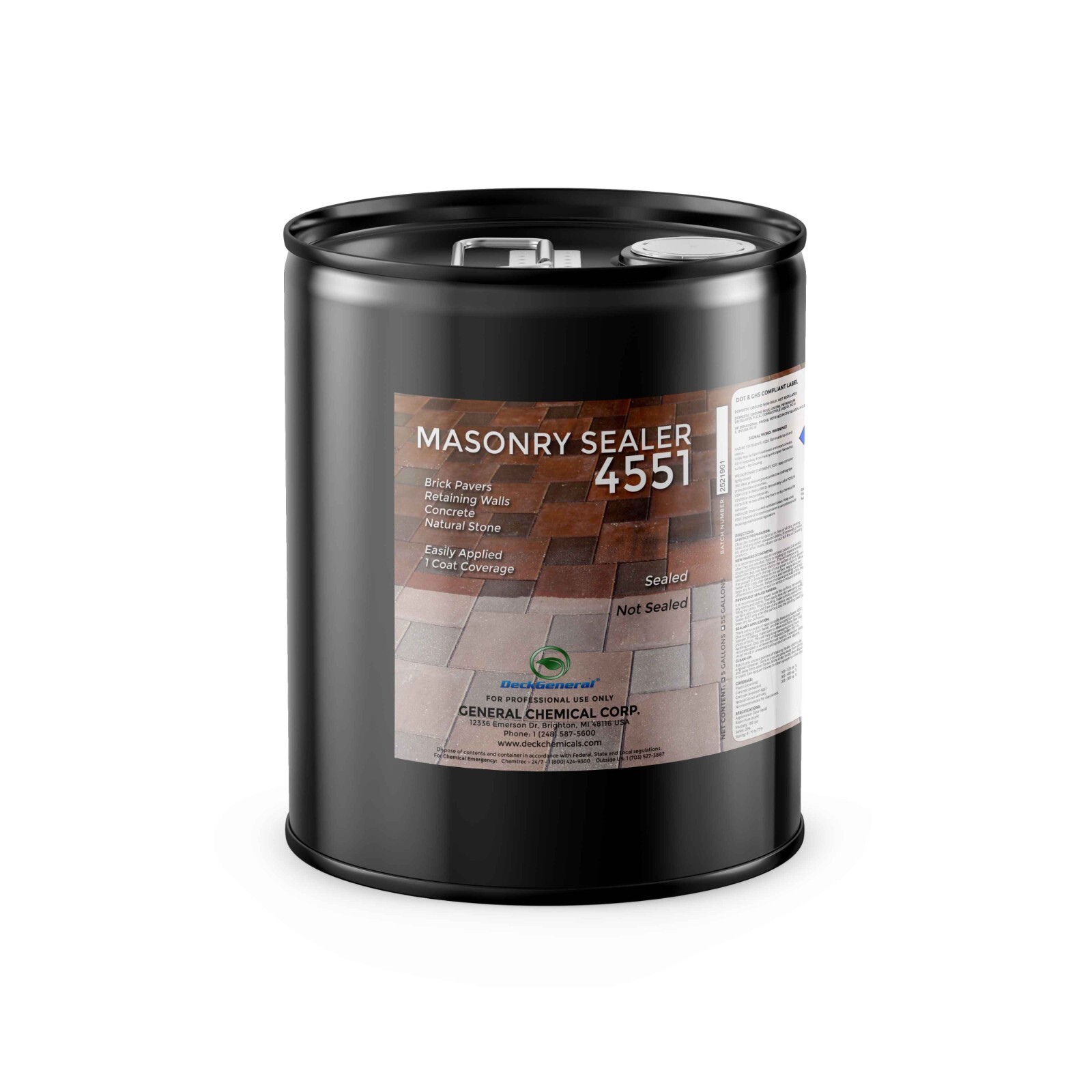 PAVERGENERAL MASONRY SEALER 4551 – GLOSSY FINISH SEALER – 5 Gallons