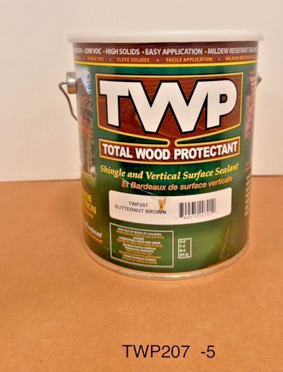 TWP 207 Butternut Brown Shake & Shingle Sealant – 1 Gallon DENTED CAN