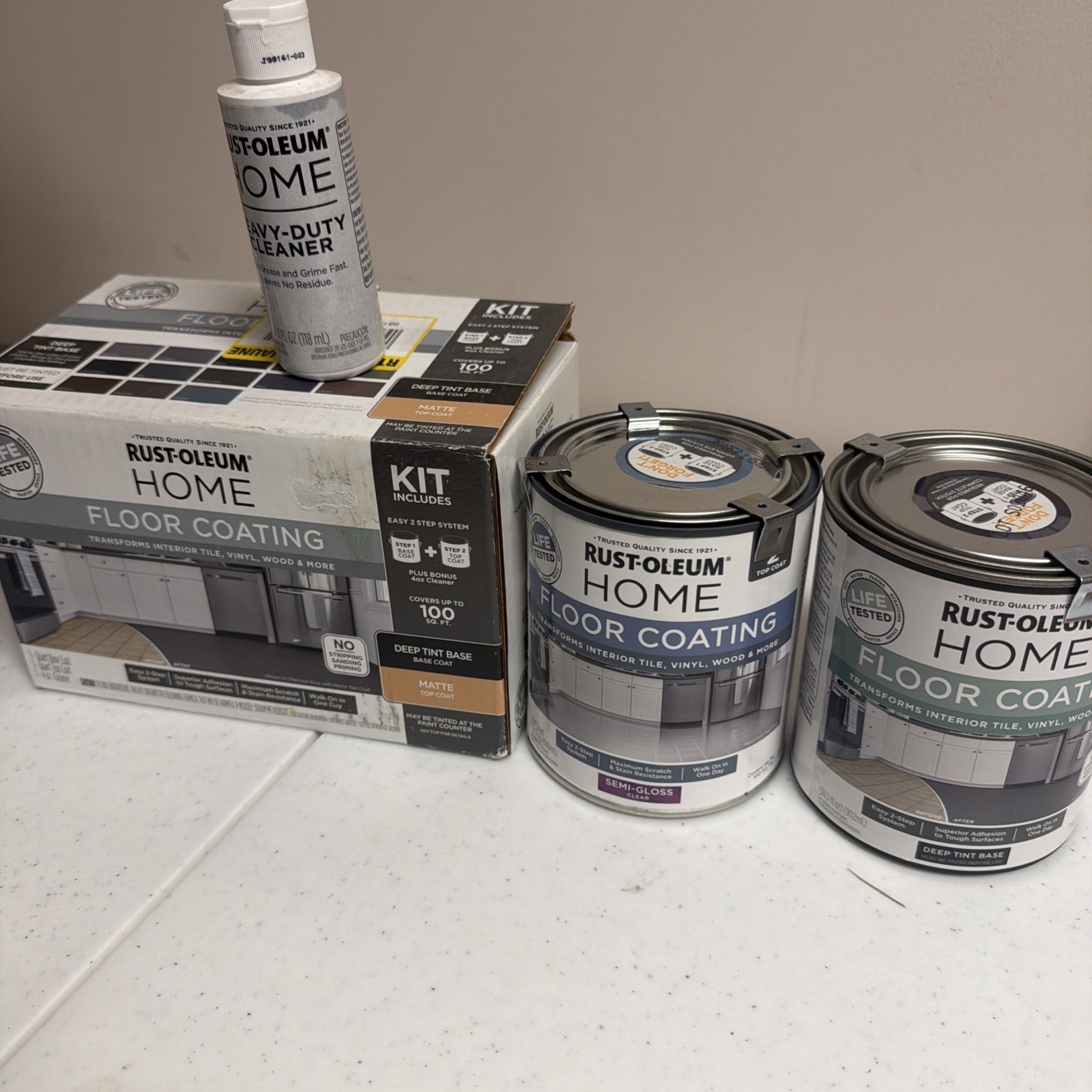 Rust-Oleum 360101 Home Deep Base/ Semi-Gloss Top-Coat New Wrong Box
