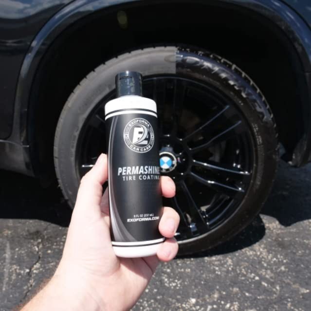 ExoForma PermaShine Tire Coating & Dressing – Extreme High Shine & 8 Fl Oz