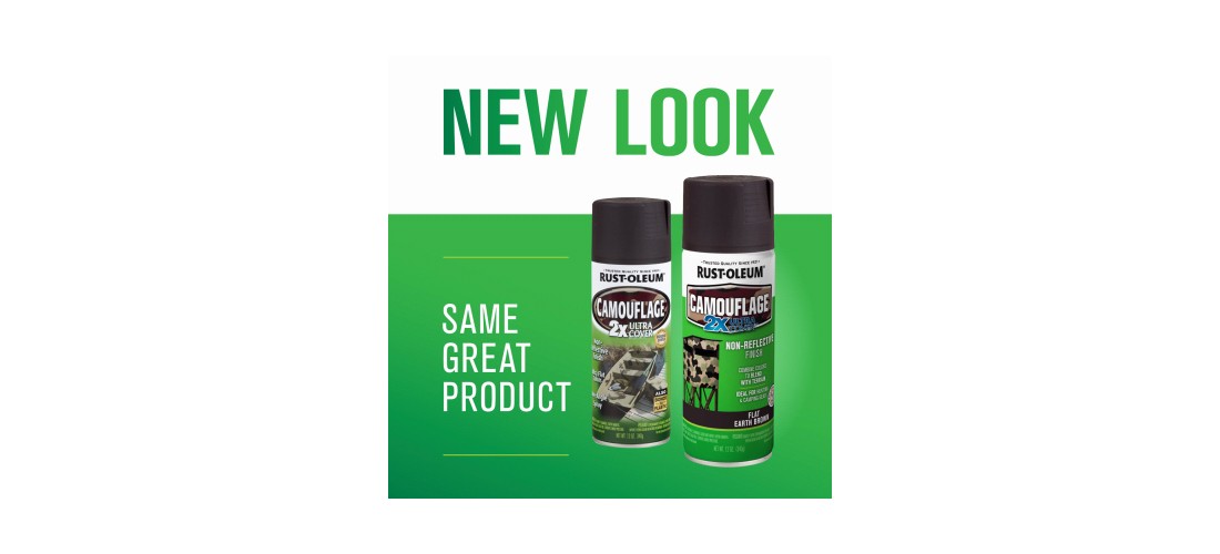 Camouflage Spray Paint, Ultra Flat, Earth Brown, 12 oz, Aerosol Can