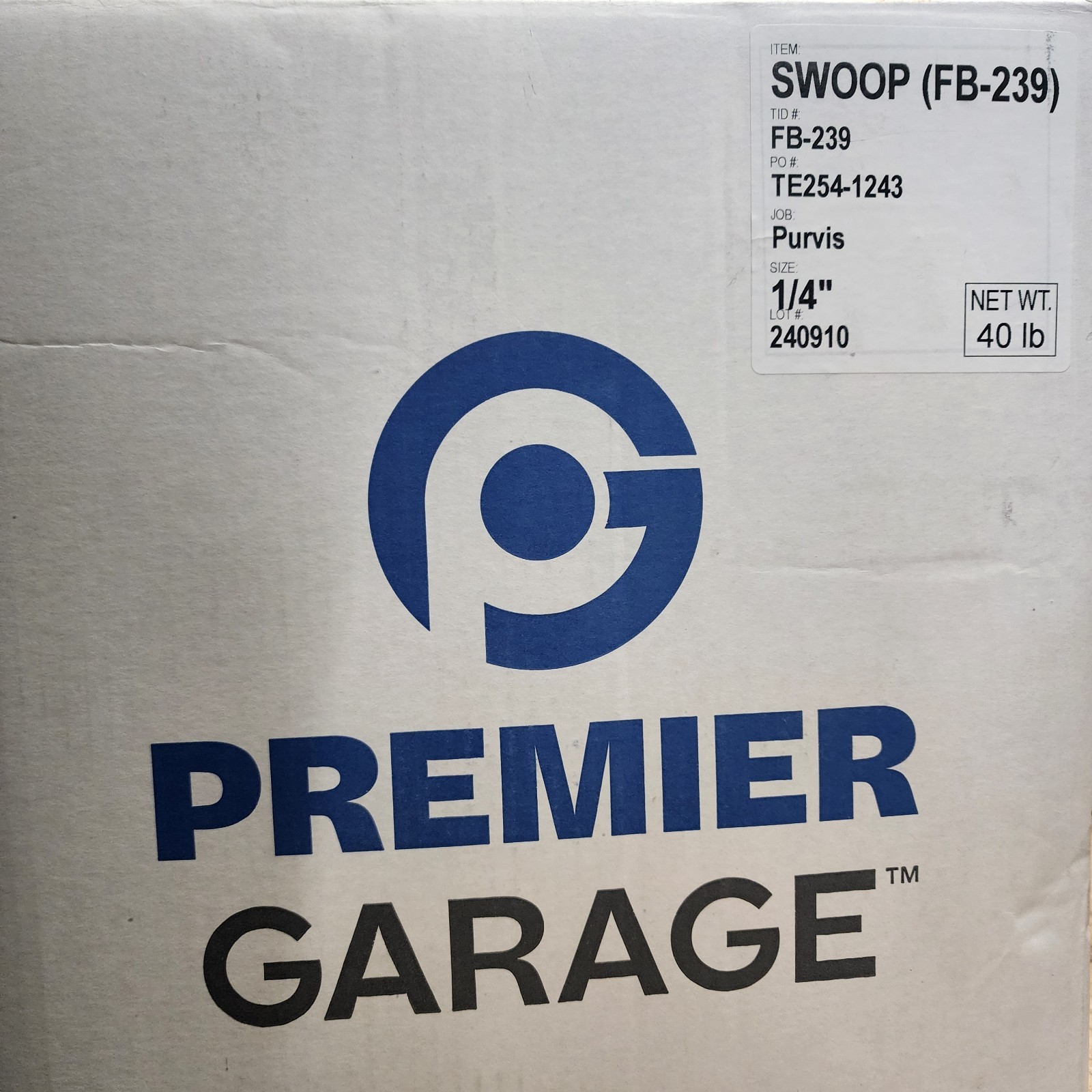 2Lb PREMIER GARAGE 1/4″ Color Chips, SWOOP Epoxy Paint Flakes Garage Floor