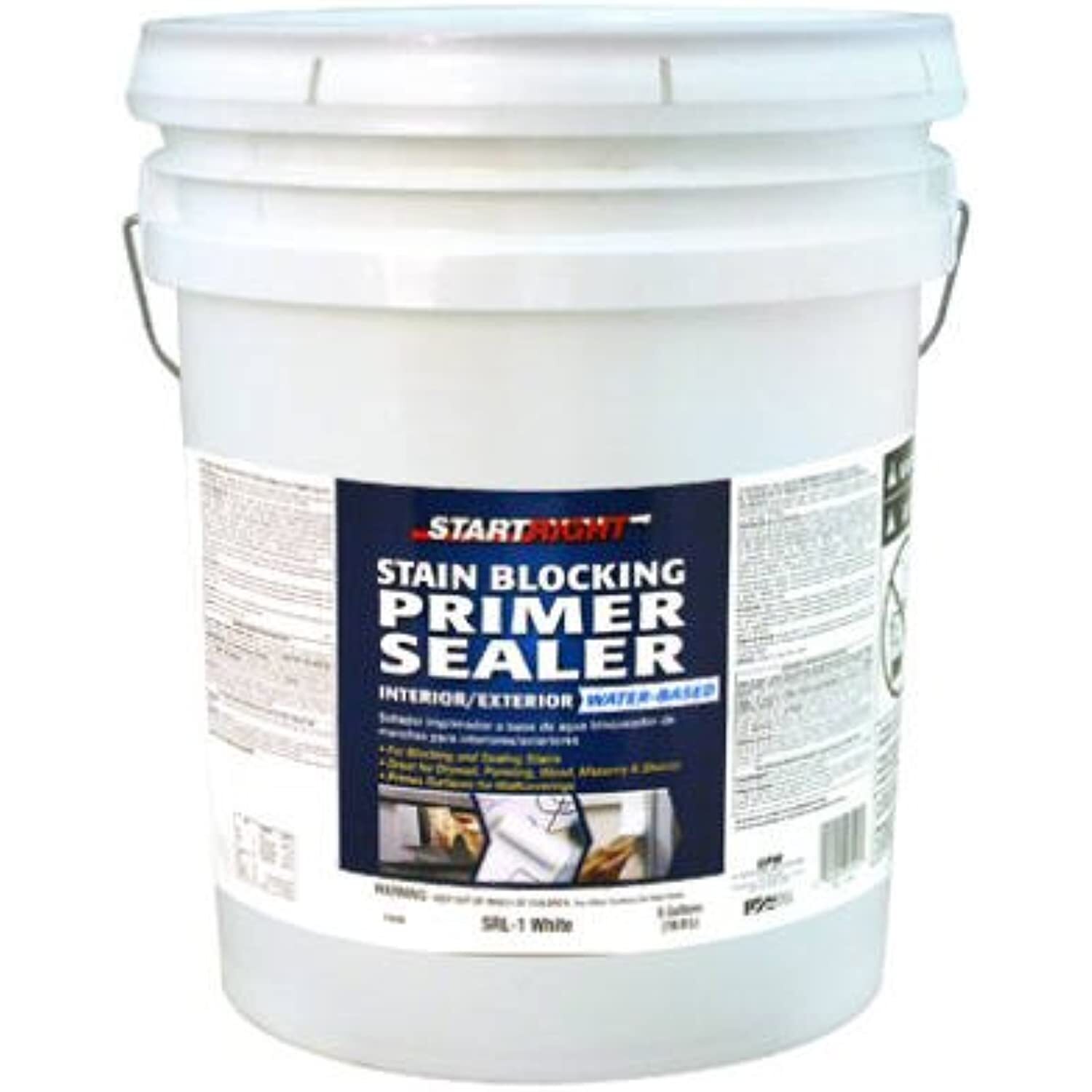 True Value SRL1-5G Start Right White Interior Exterior Latex Stain Blocking