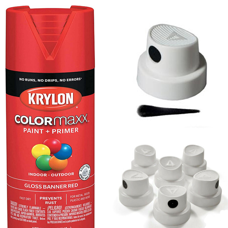 5 Spray Paint Caps for Krylon COLORmaxx Spray Paint &Primer – Krylon Spray Paint