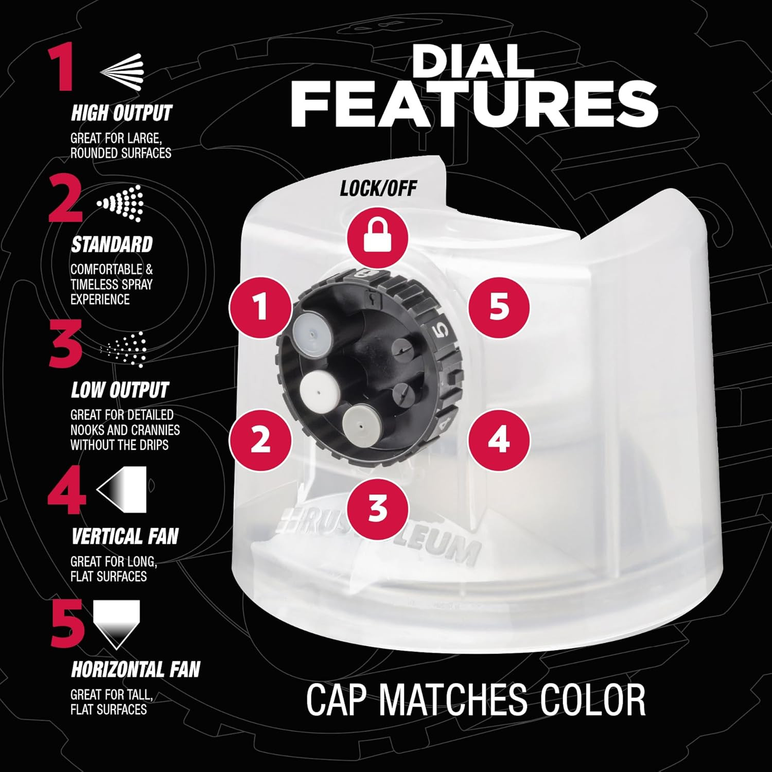 Automotive High Heat Spray Paint Custom Spray 5-in-1, 12 oz, Gloss Clear