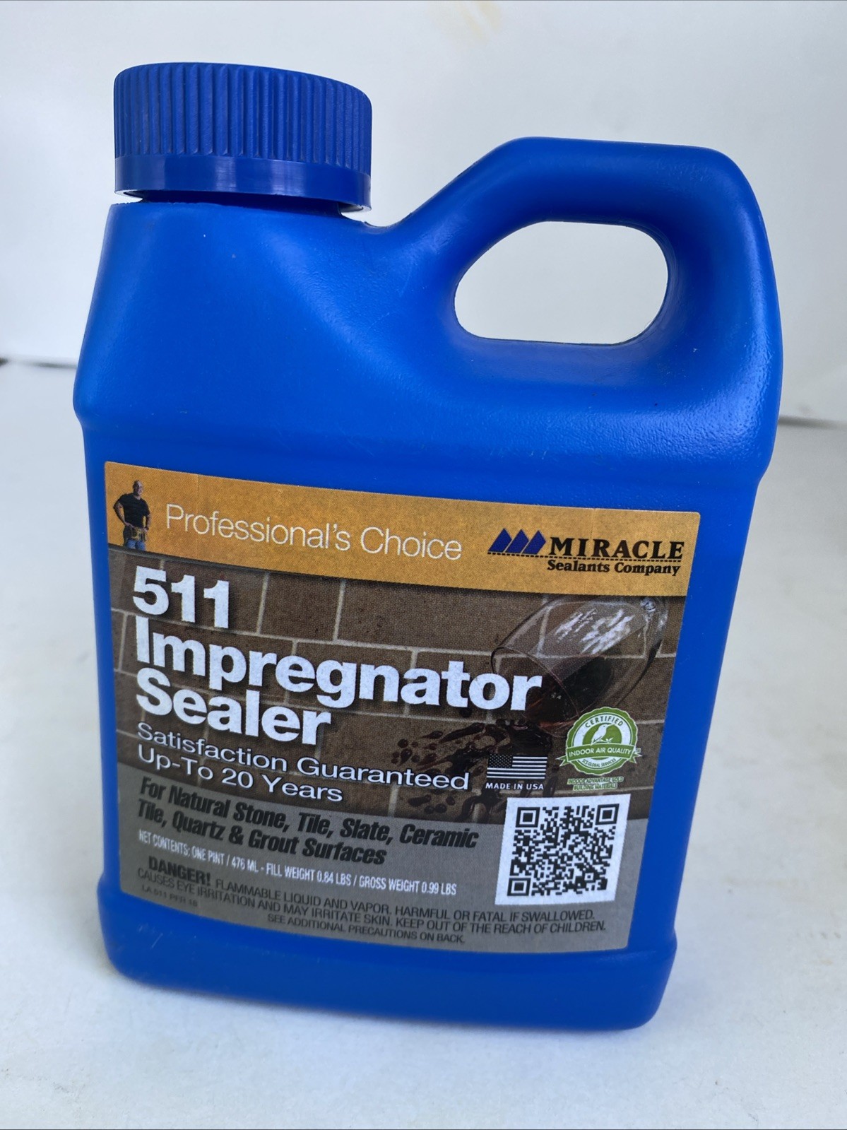 Miracle Sealants 511 Impregnator Sealer 16 Oz / Pint Stone Ceramic Tile Grout