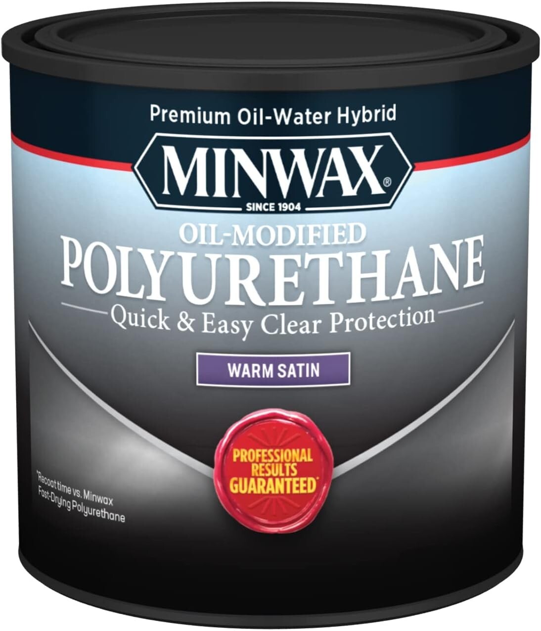 Minwax Water Based Oil Modified Polyurethane Clear Satin 1/2 Pint – SHIPS FAST!