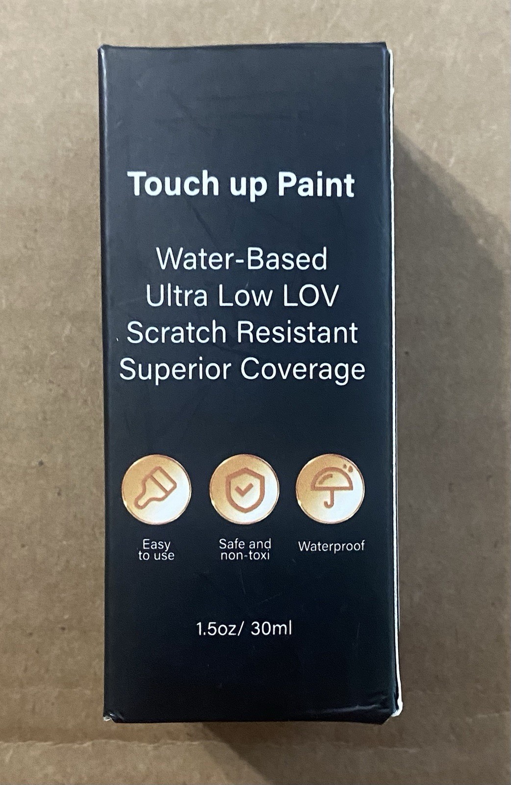 Black touch up paint high gloss paint for electrical appliances,metal,wood 1.5oz