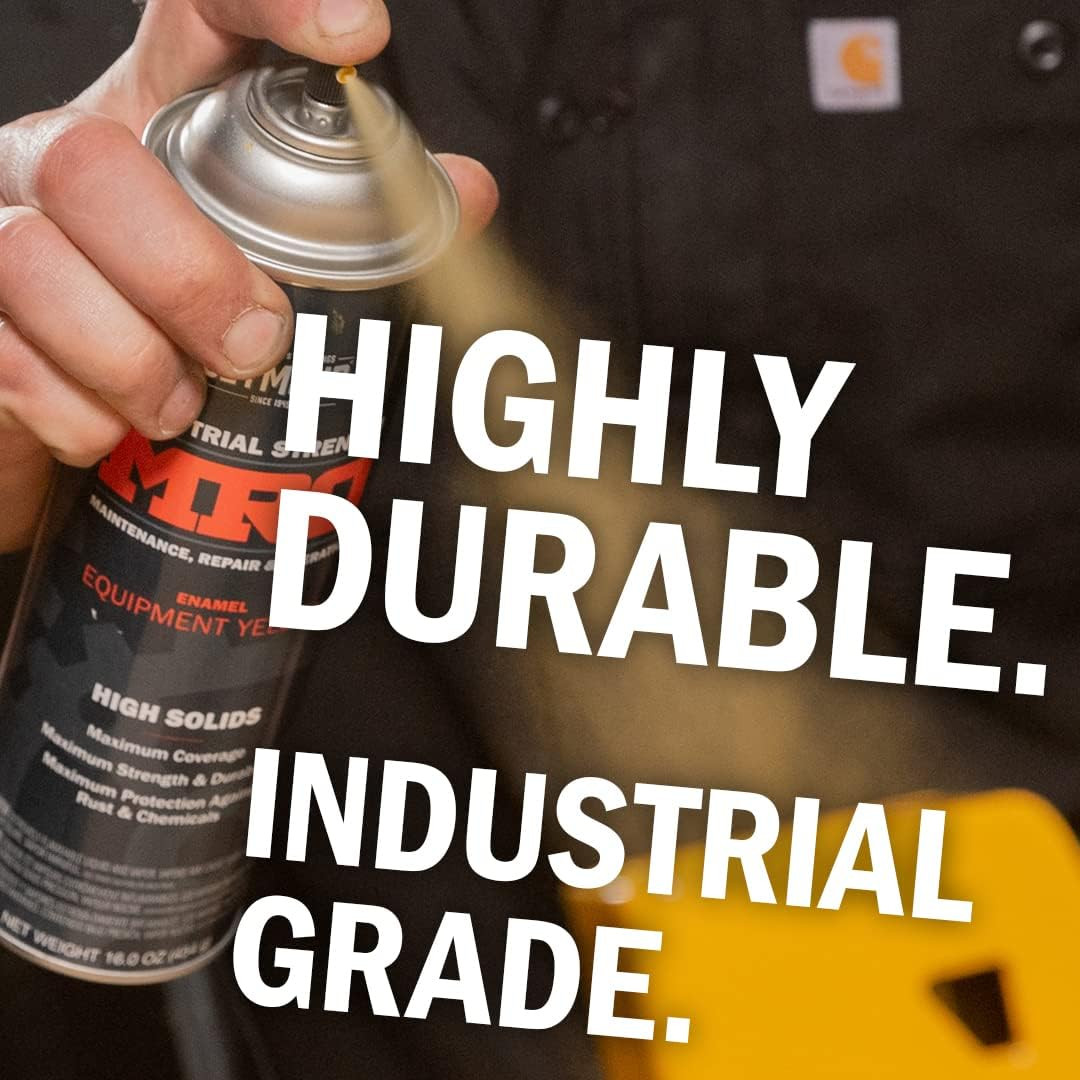 620-1415 Industrial MRO High Solids Spray Paint, Gloss Black , 16 Ounce (Pack of
