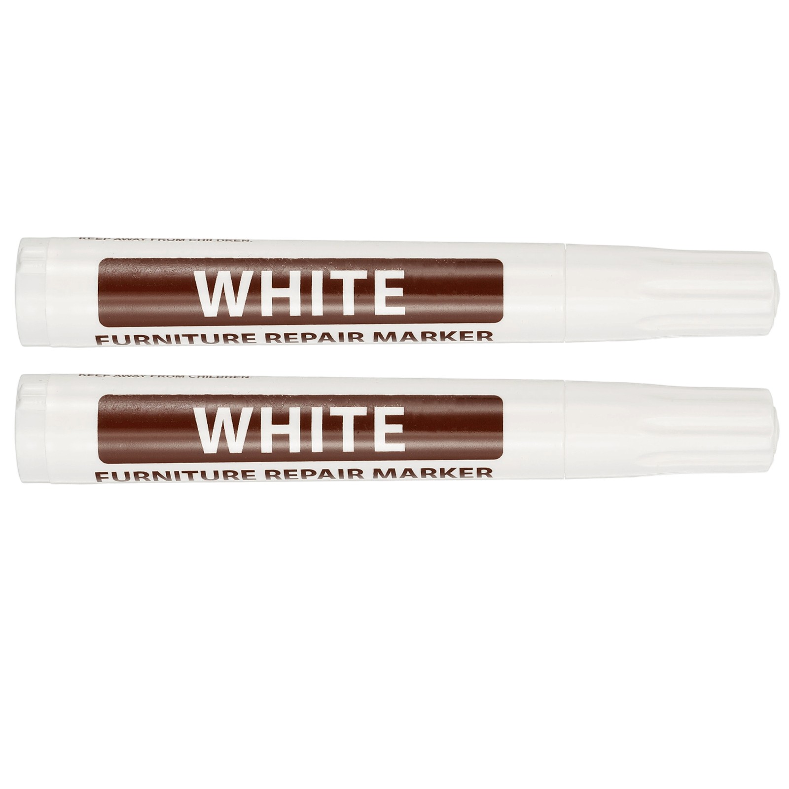 2Pcs Furniture Markers Touch Up, Furniture Repair Kit, White