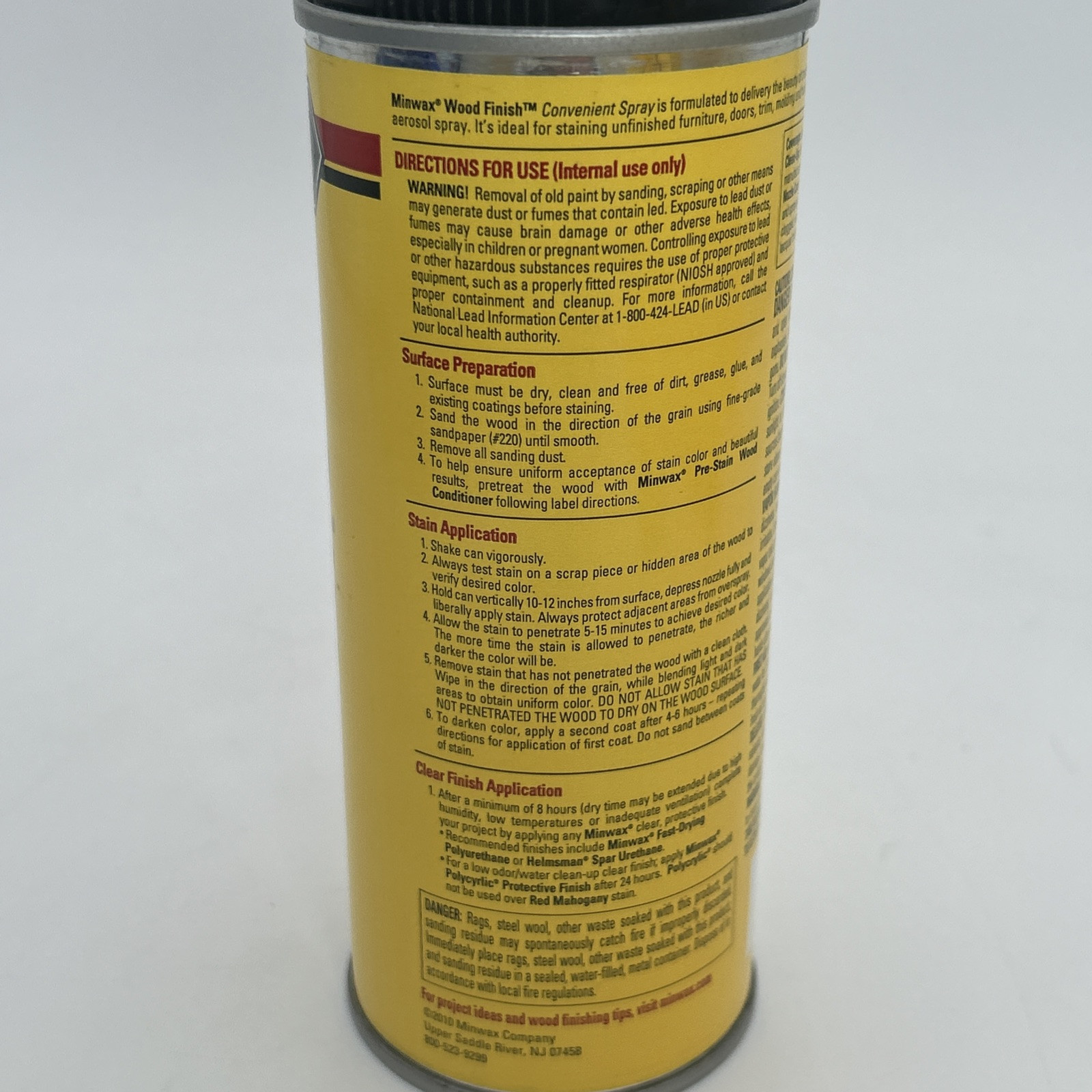 Minwax Wood Finish Aerosol Penetrating Stain Spray Golden Pecan 245 11.5 Oz Can