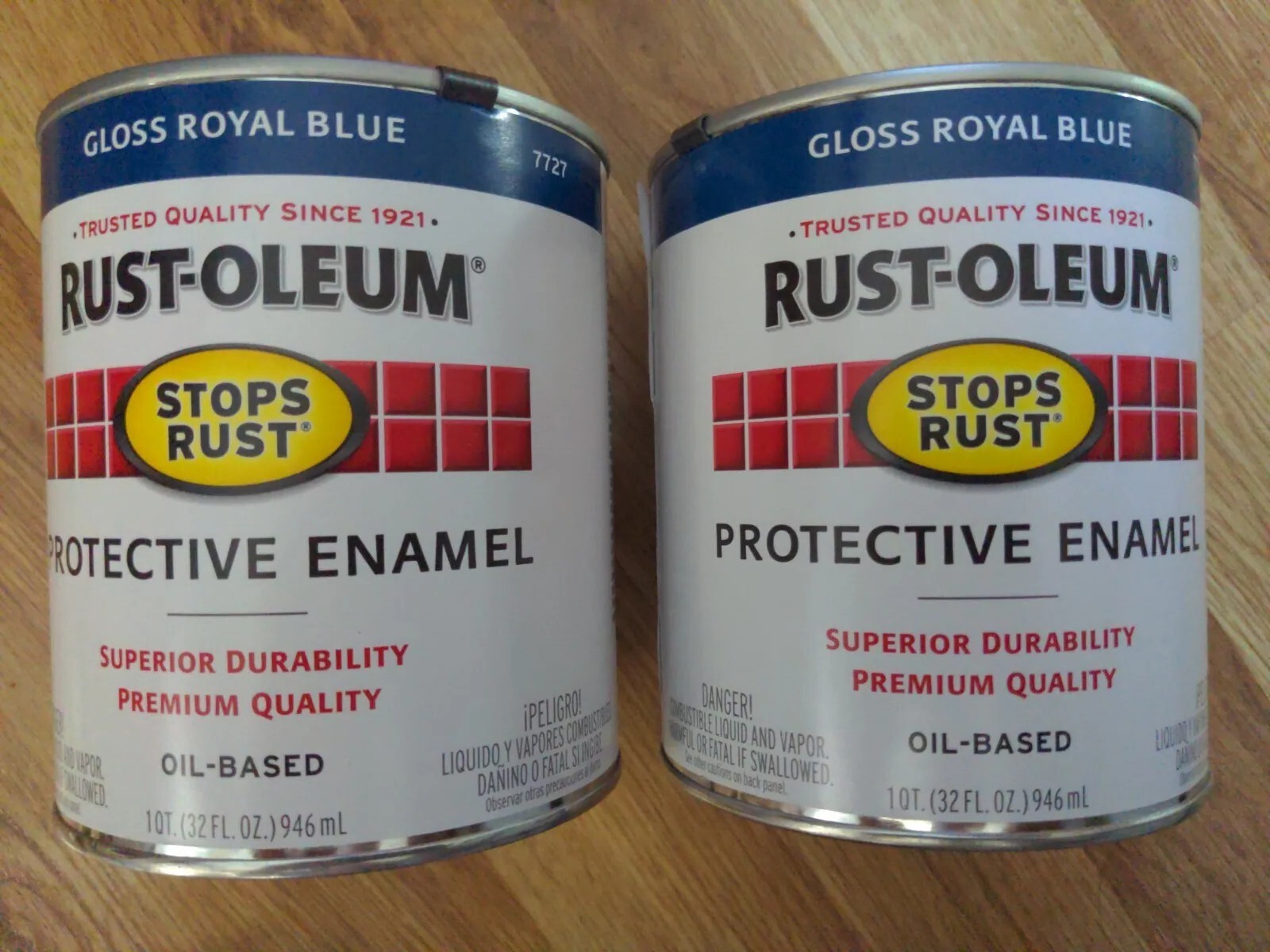 Rust-Oleum 7727502 Stops Rust, 32 Oz. Quart Can, Gloss Royal Blue