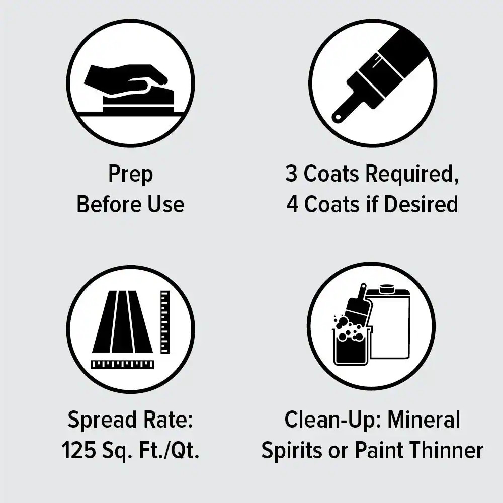 1 Qt. Satin Clear Oil-Based Interior/Exterior Spar Urethane Wood Sealer