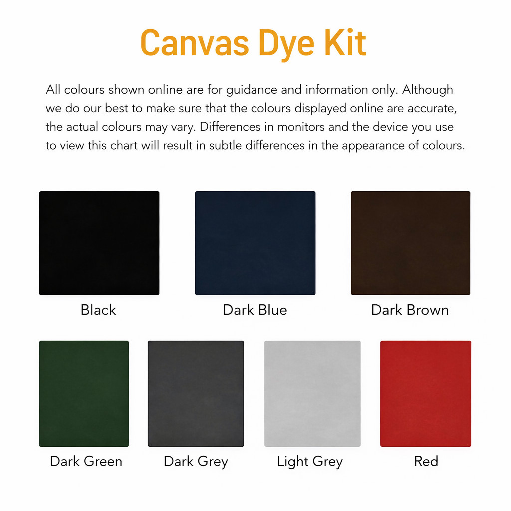 Canvas Dye Kit for Convertible Car Roof, Soft Tops, Outdoor Furniture