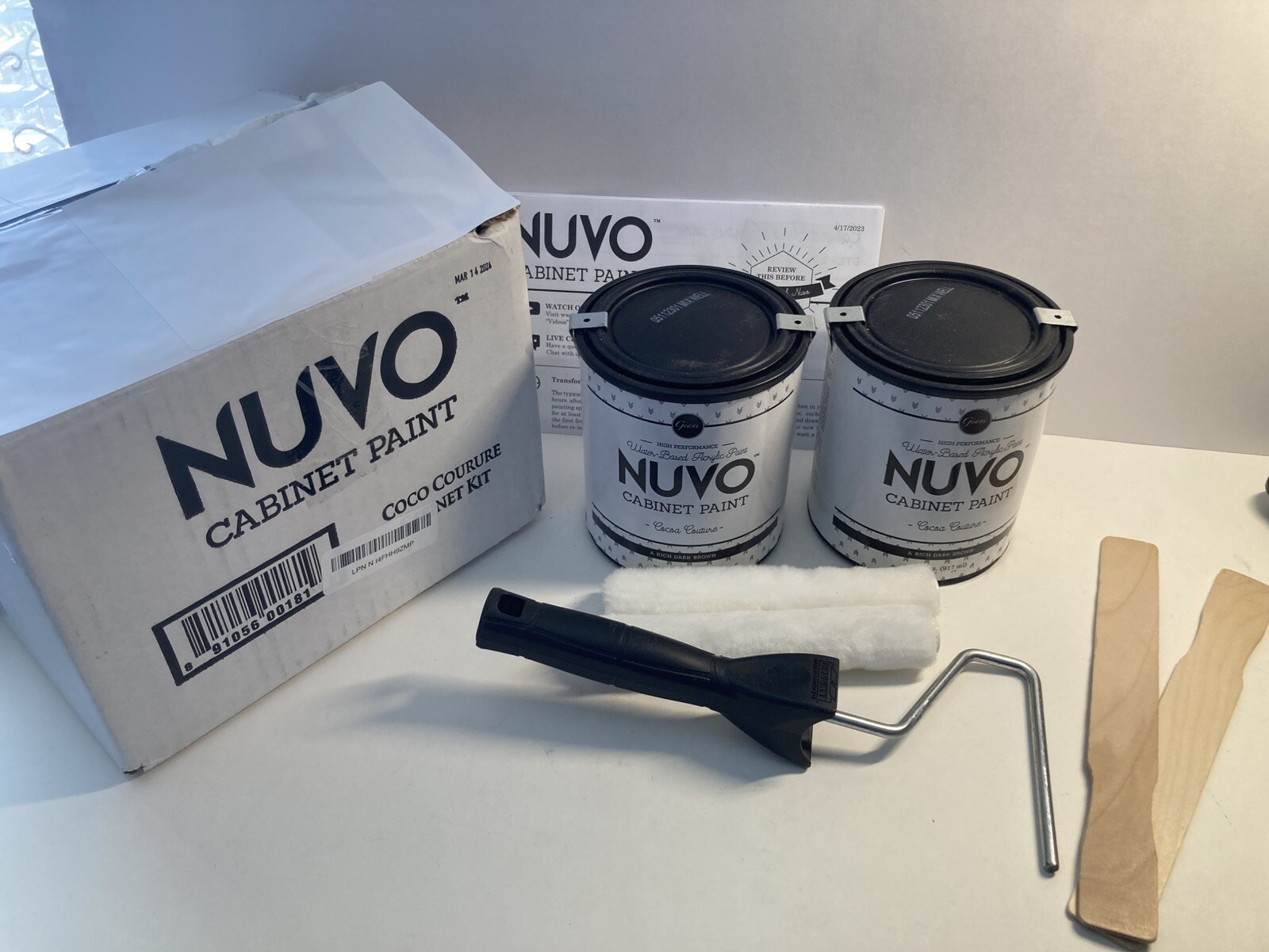 NEW NIB Giani Nuvo – Cabinet Paint – Cocoa Couture Deep Brown 62oz Kit