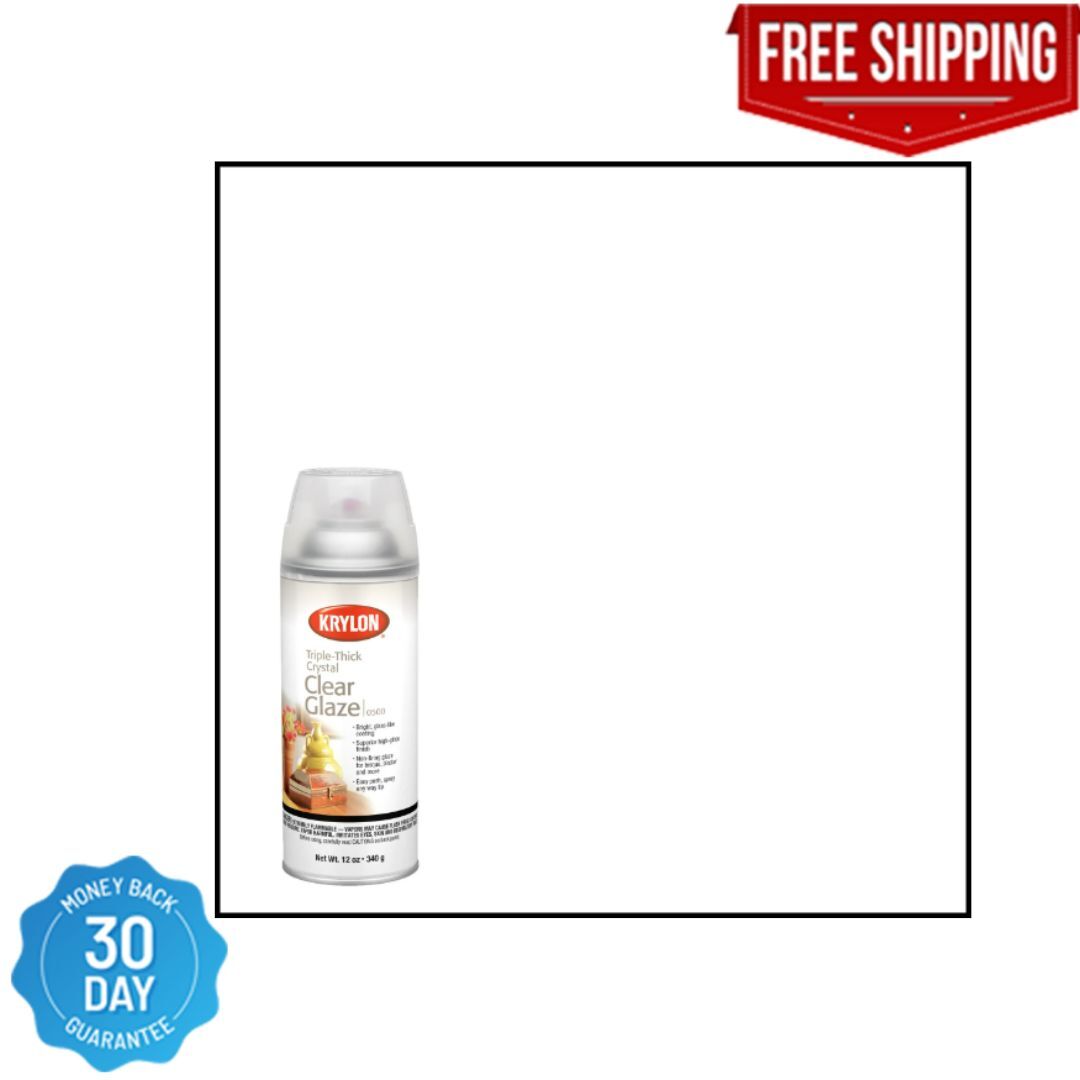 Krylon I00500A00 12-Ounce, Triple Thick Clear Glaze Aerosol Spray High Gloss