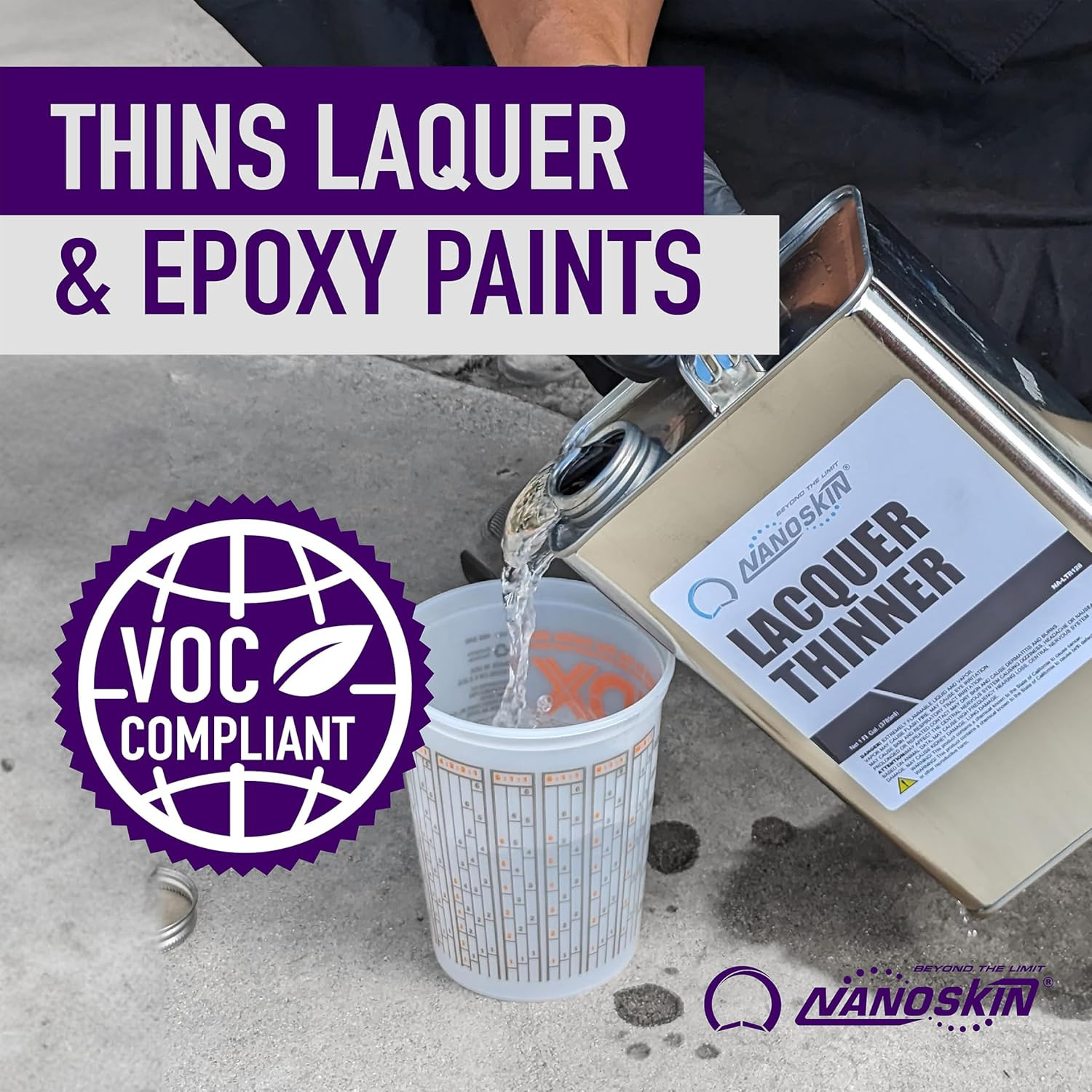 LACQUER THINNER 1 Gallon – Professional Strength, General Purpose, Medium-Dry La