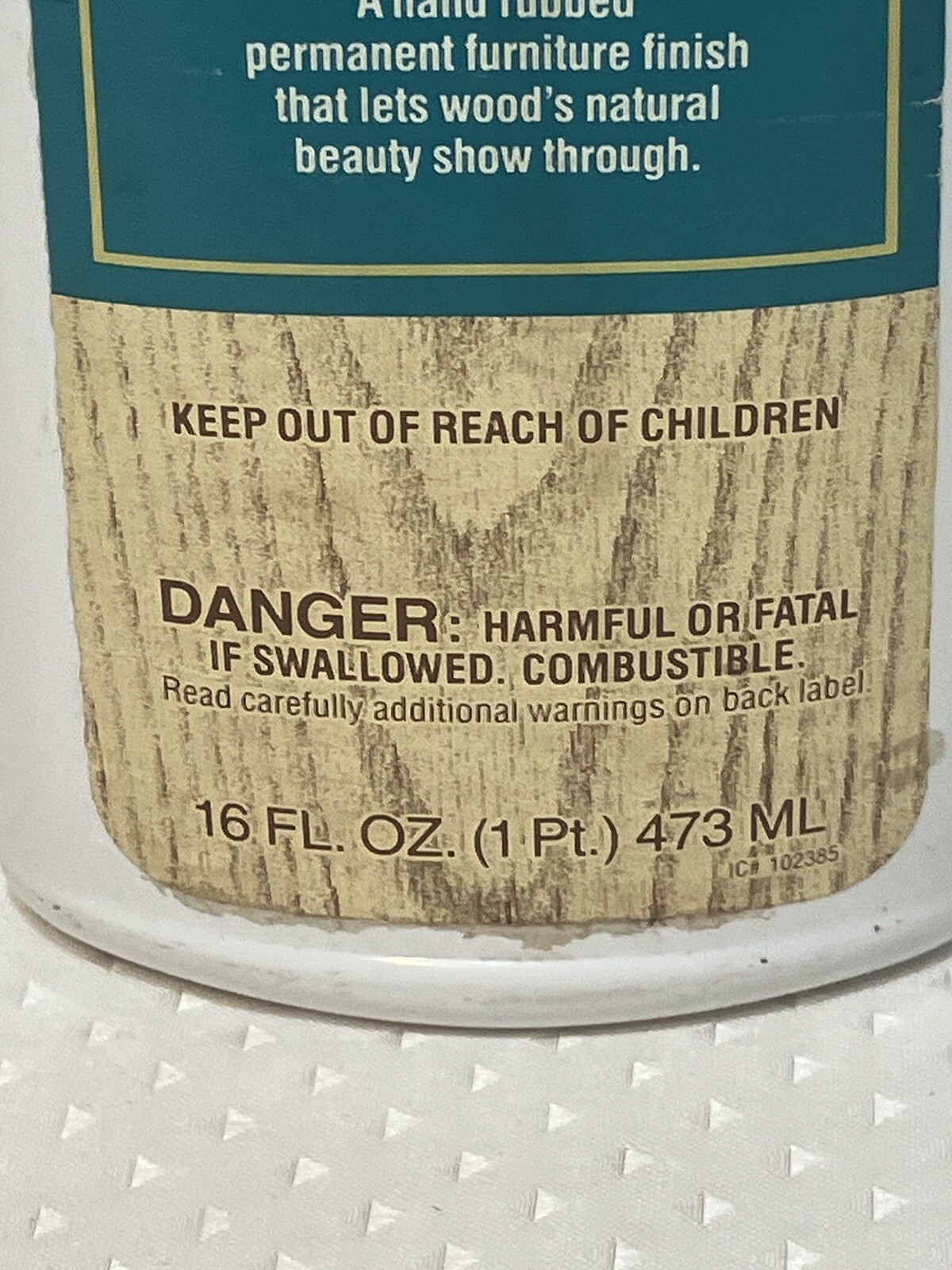 Formby’s Tung Oil Finish High Gloss Wood Protector Large 16oz Vintage Bottle New