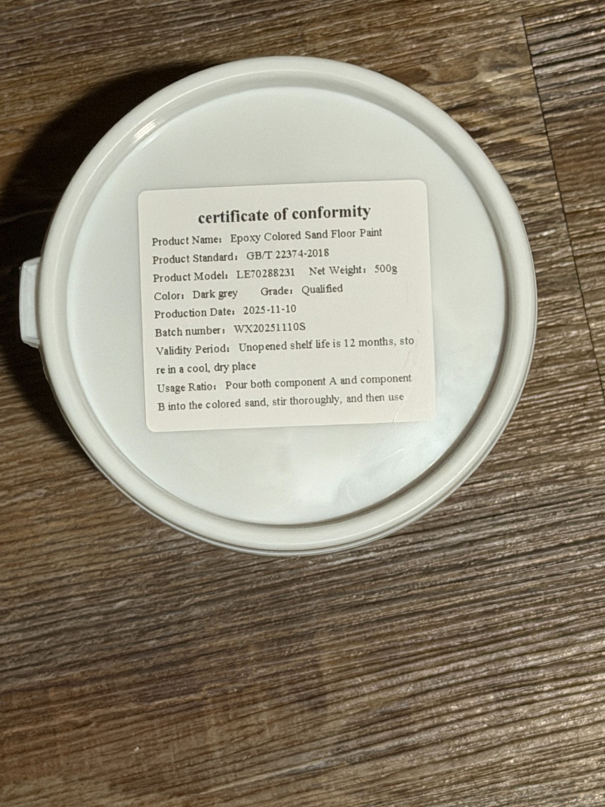 Moocow (Louis Forest) Epoxy Colored Sand Floor (Sealed Dark Grey Gray 500g)