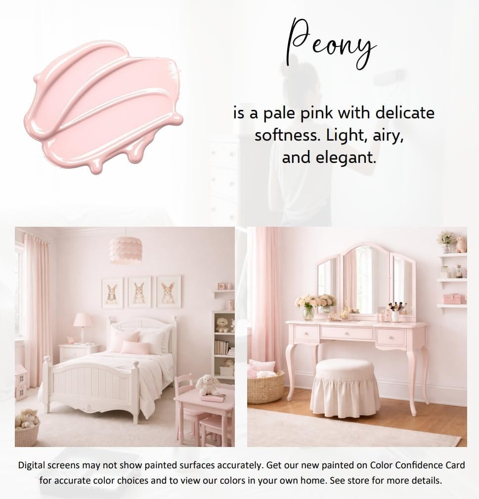 Low Odor Acrylic Paint in Quart Size for Easy Furniture and Cabinet Makeovers