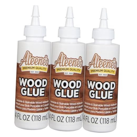 DIY Wood Glue – Sandable, Stainable, Paintable – 4 fl oz – 3 Pack