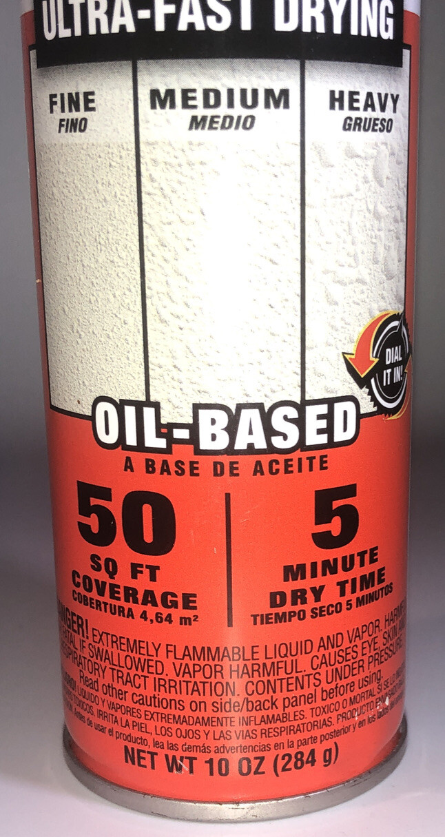 Homax 4050 Wall Textured Spray Patch,White, Orange Peel,10 Oz.-SHIP SAME BUS DAY
