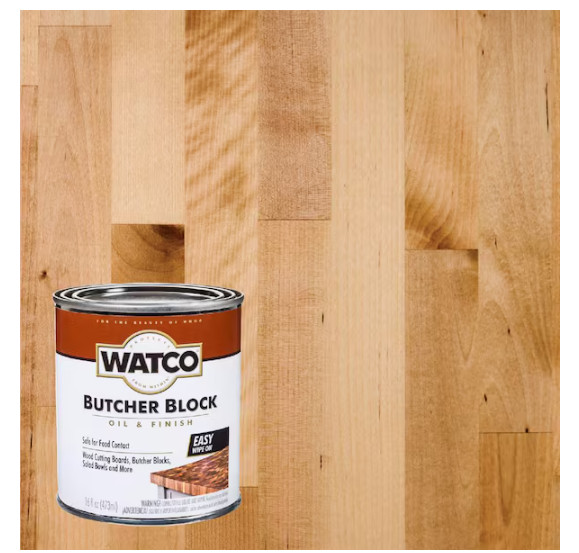 1 Pint Butcher Block Oil in Clear