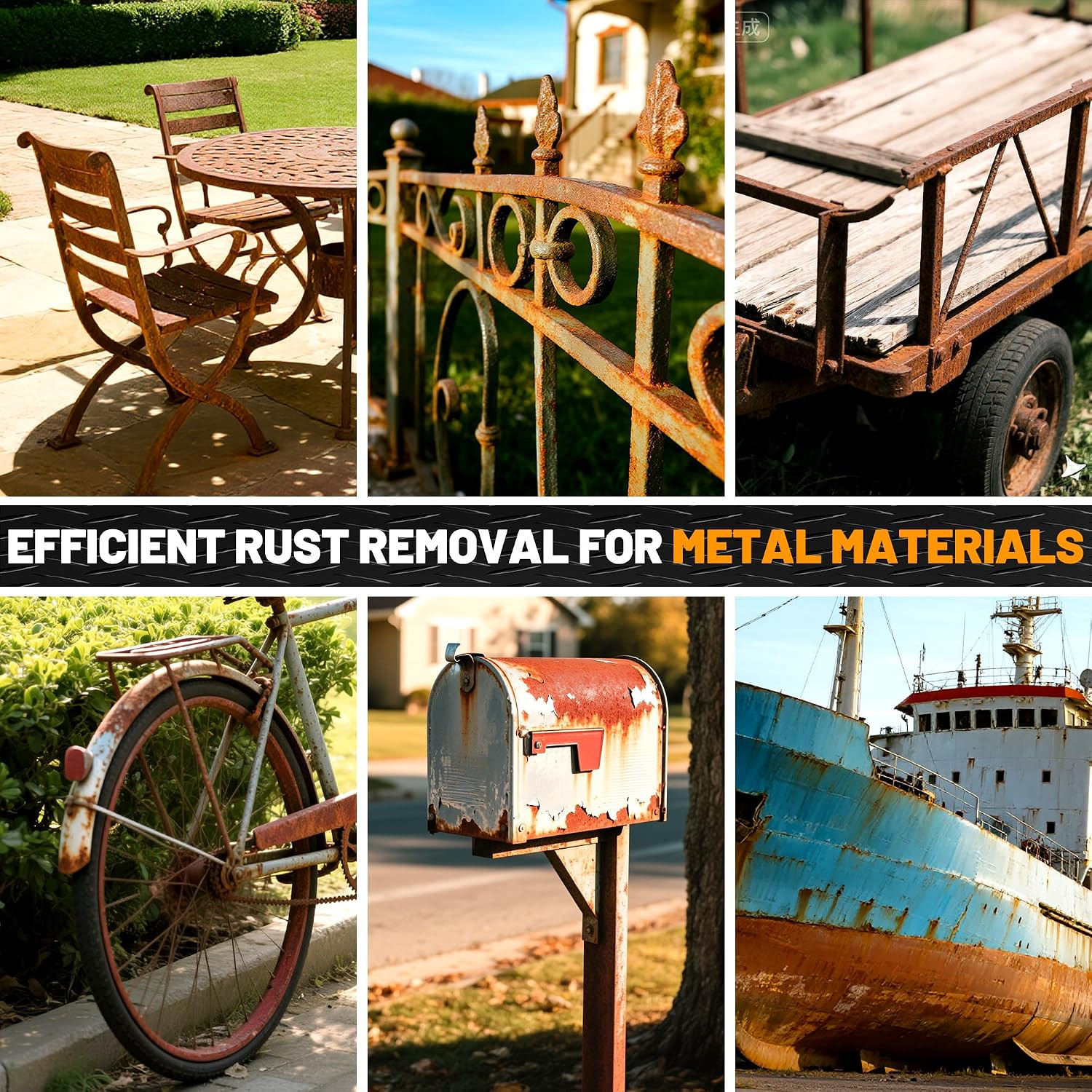 2-In-1 Rust Converter & Metal Primer, 1 Gallon Matte Black Rust Inhibitor Paint