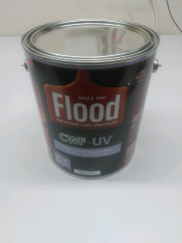 Flood FLD527 1 Gal. Honey Gold Transparent CWF-UV Exterior Wood Stain