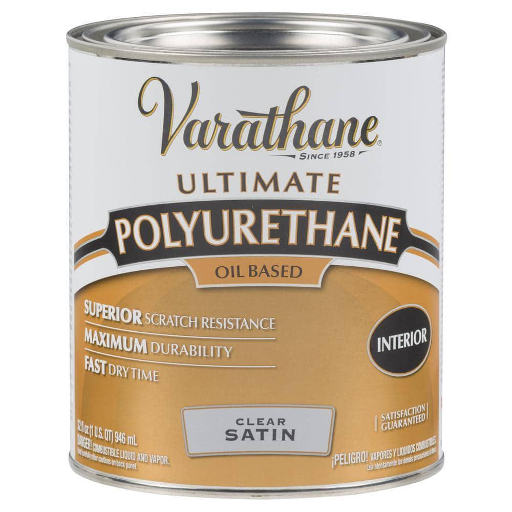 Varathane 1 qt. Clear Satin Polyurethane Oil-Based Interior Wood Sealer
