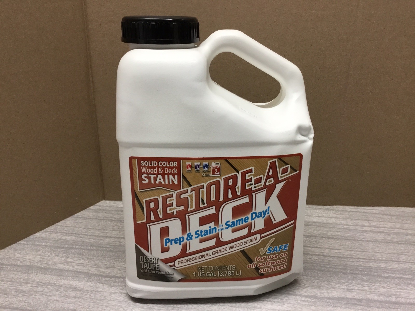 Restore-A-Deck Professional Grade Wood Stain- Desert Taupe- 1 Gallon