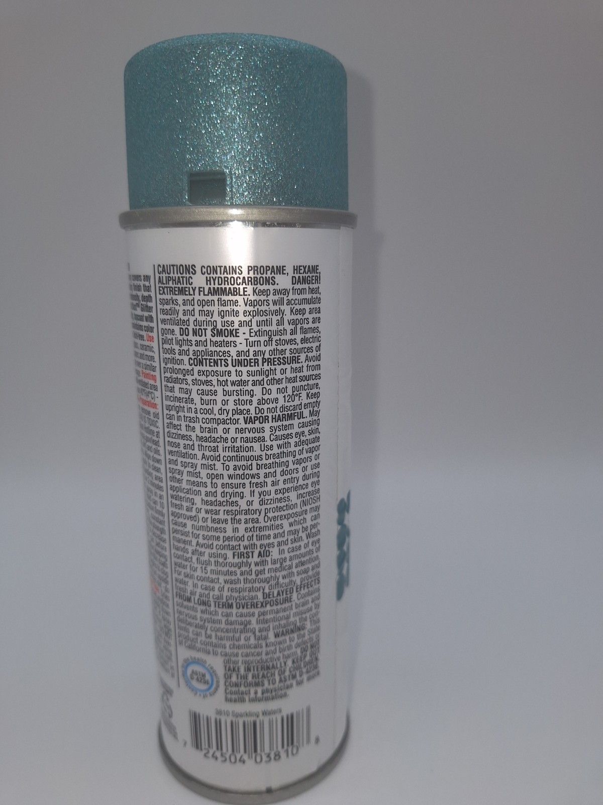 Krylon Glitter Blast Spray Paint Sparkling Waters (3810) 5.75 oz New