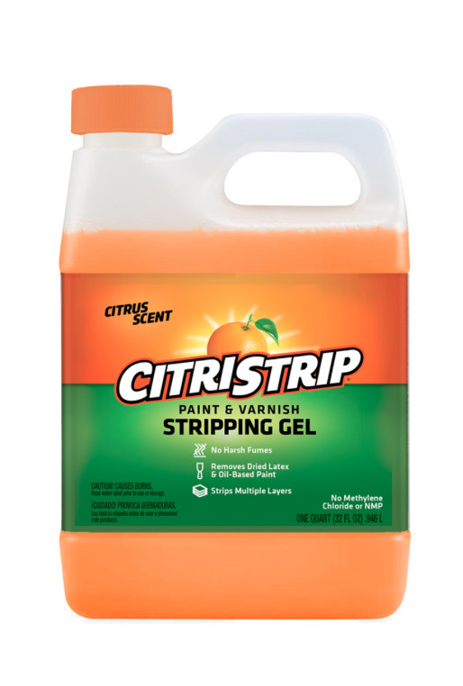 Citristrip Safer Paint and Varnish Stripping Gel, Citrus Scent, 32 Oz.