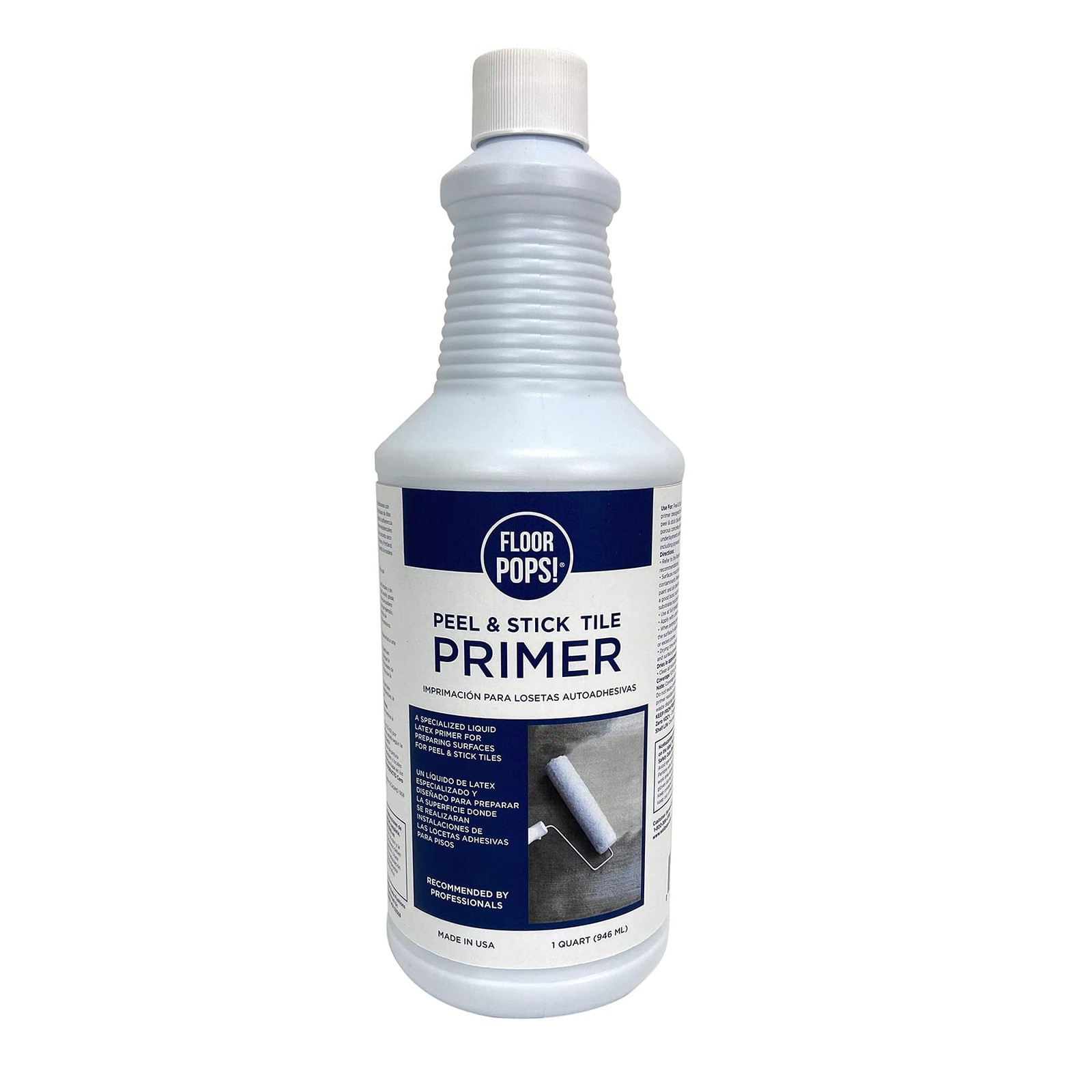 FloorPops FPP4182W Peel Stick Tile Primer, White Off-White