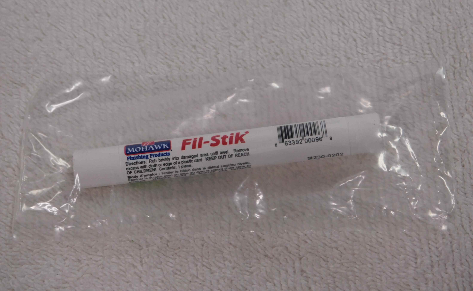 Mohawk Finishing Products Fil-Stik White S8 Alpine NEW Fill Stick