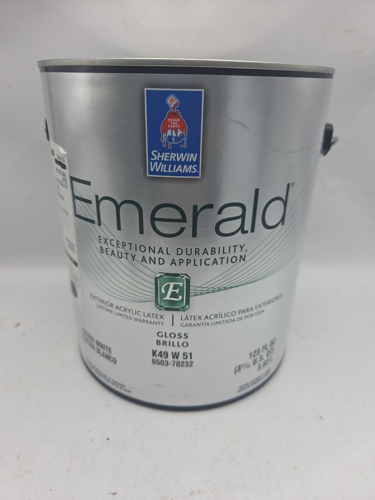 1 Gallon Sherwin Williams Emerald Exterior Gloss Color White Column