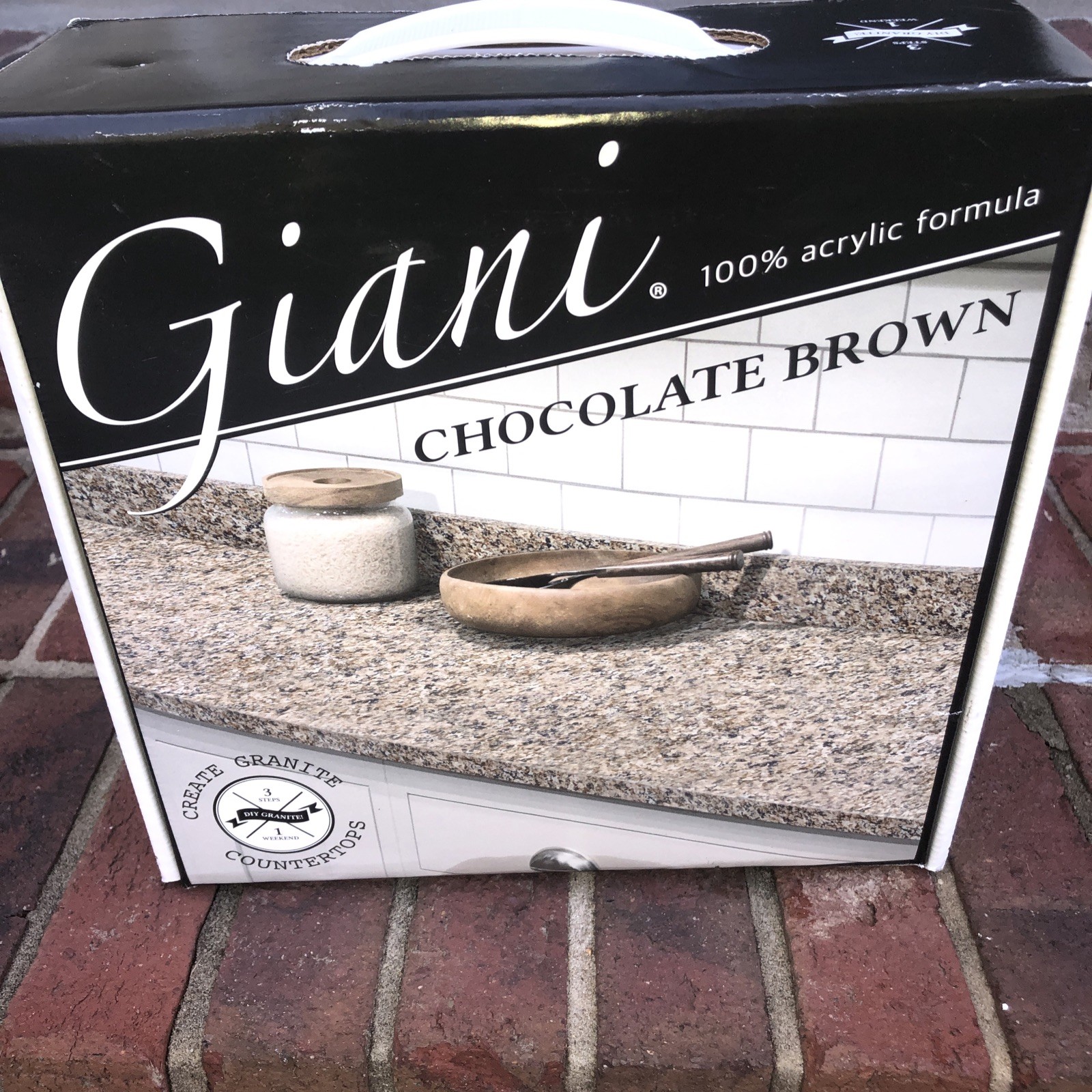 Giani Create Granite Countertop Paint Kit Chocolate Brown DYI 100% Acrylic USA