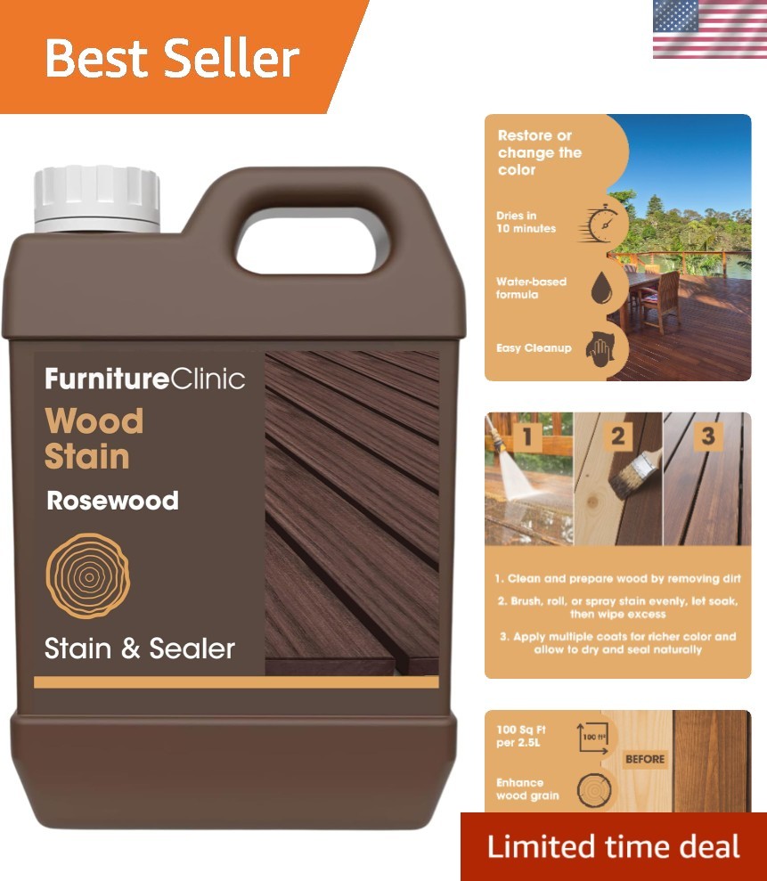 Wood Stain | Water Based | Fast Drying, Low Odor, & Non-Toxic | Multiple Fini…