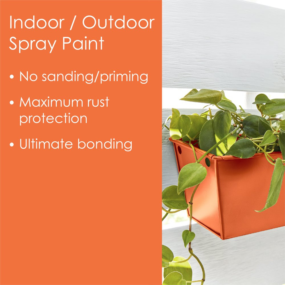 All Surfaces Rust Protection Gloss Popsicle Orange Spray Paint In/Outdoor 12 Oz