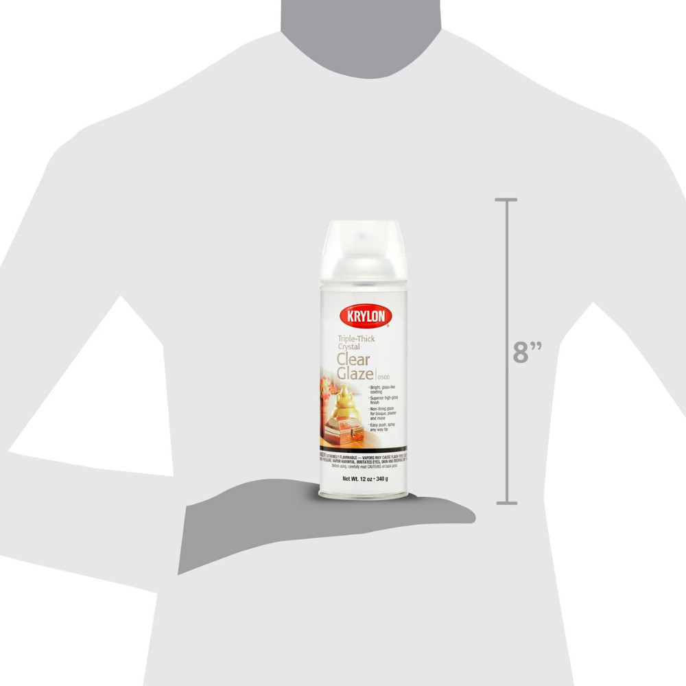 2Pack Krylon Triple-Thick Crystal Clear Glaze Clear High Gloss 12 oz Spray Paint