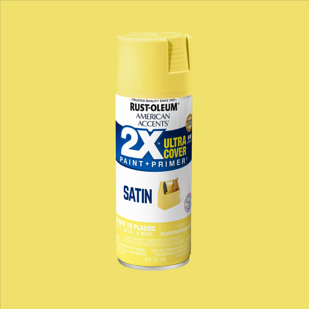 (6 Pack) Rust-Oleum Summer Squash Satin Spray Paint, 12 oz, American Accents 2X