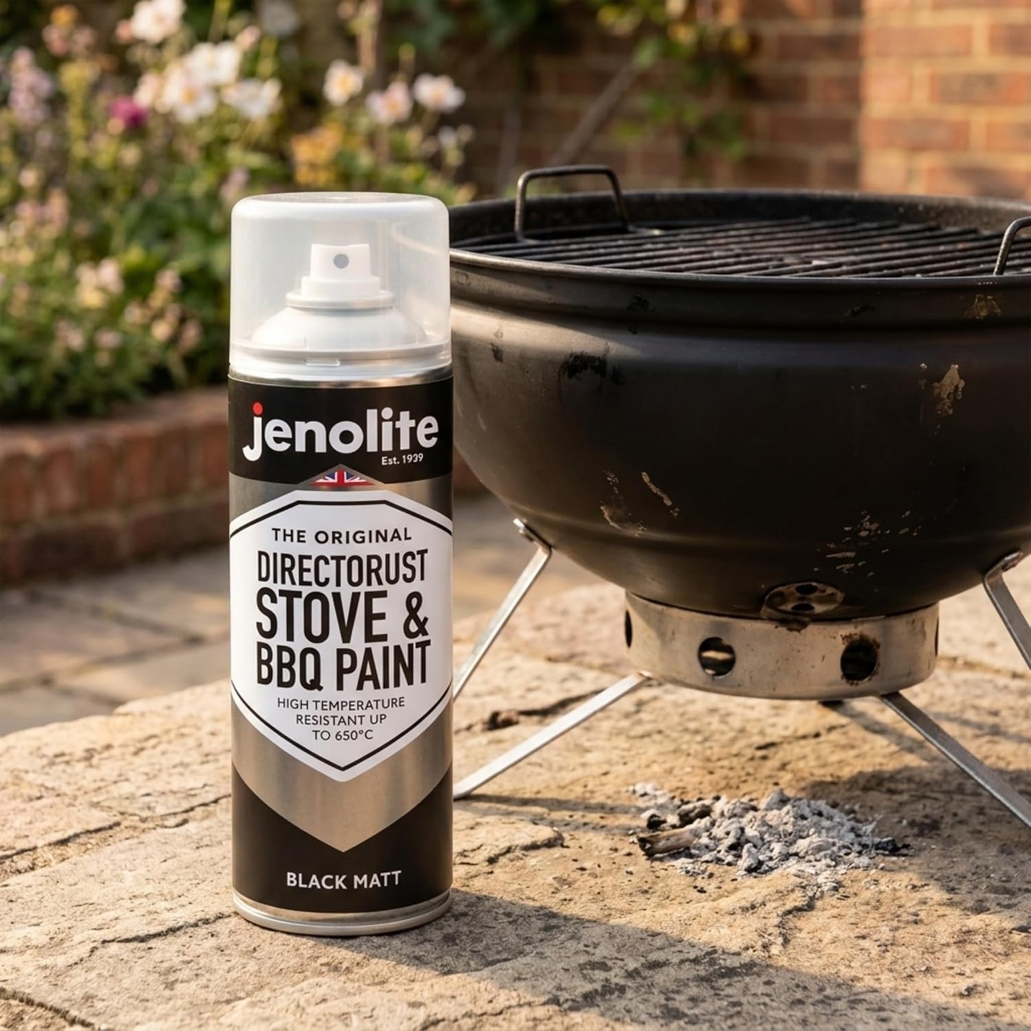 Black High Heat Resistant BBQ Aerosol Spray 13.5 Ounce Stove Cleaner