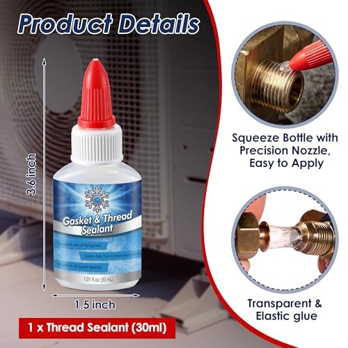 30ml Non-Hardening HVAC Gasket & Thread Sealant – 1 Pack