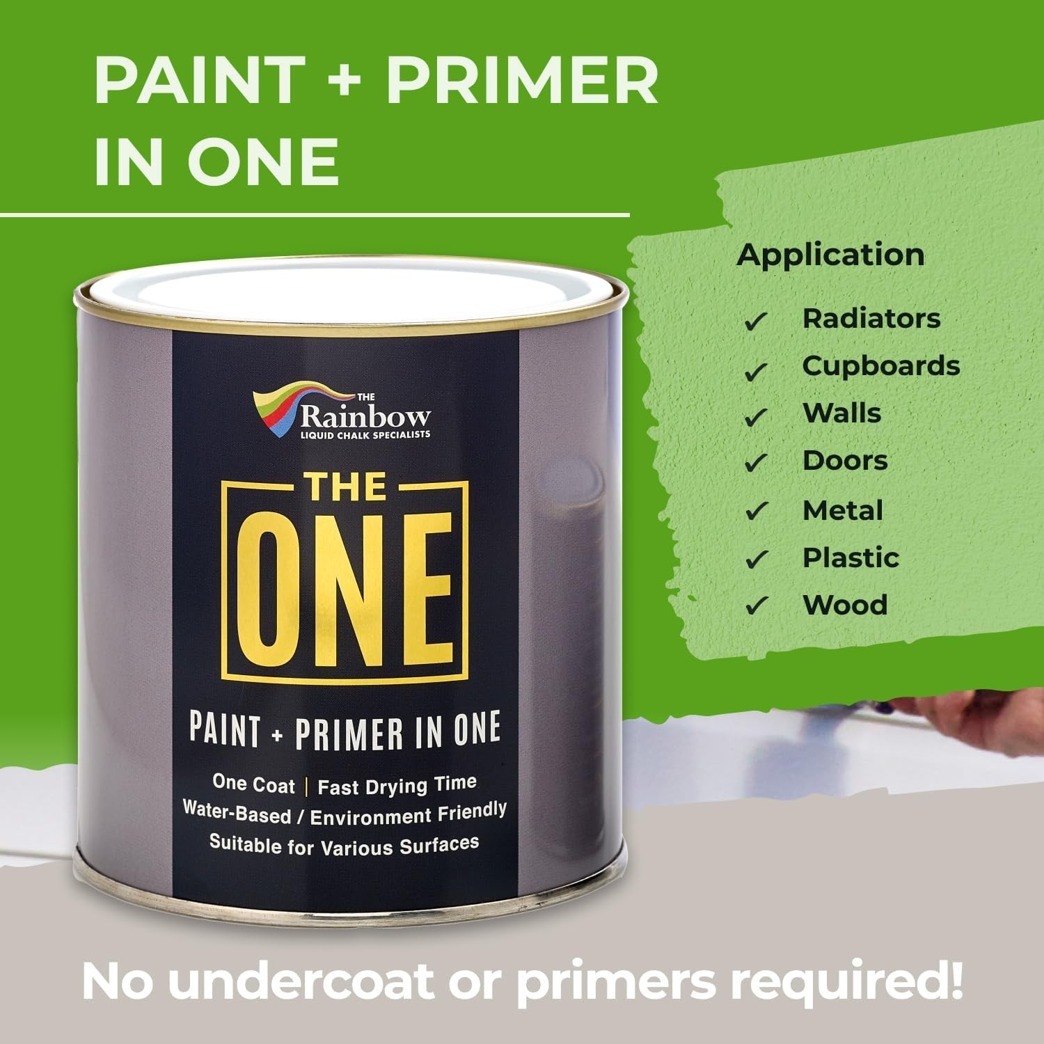 Multi-Surface Soft Taupe Paint, 8.5 Oz, One Coat Coverage for DIY Projects