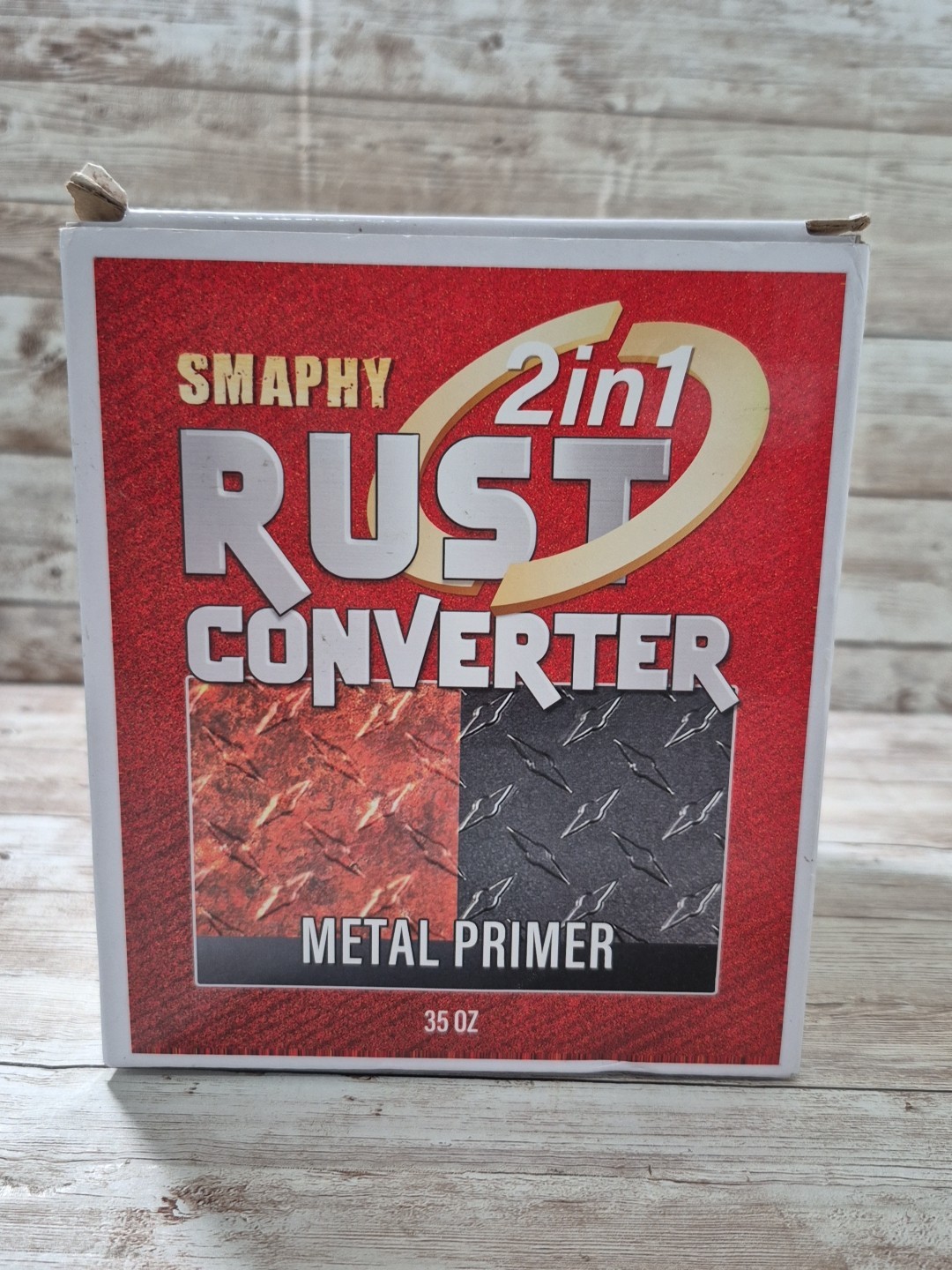 2-in-1 Rust Converter & Metal Primer Gloss Black, Rust Preventive Paint 32 Fl Oz