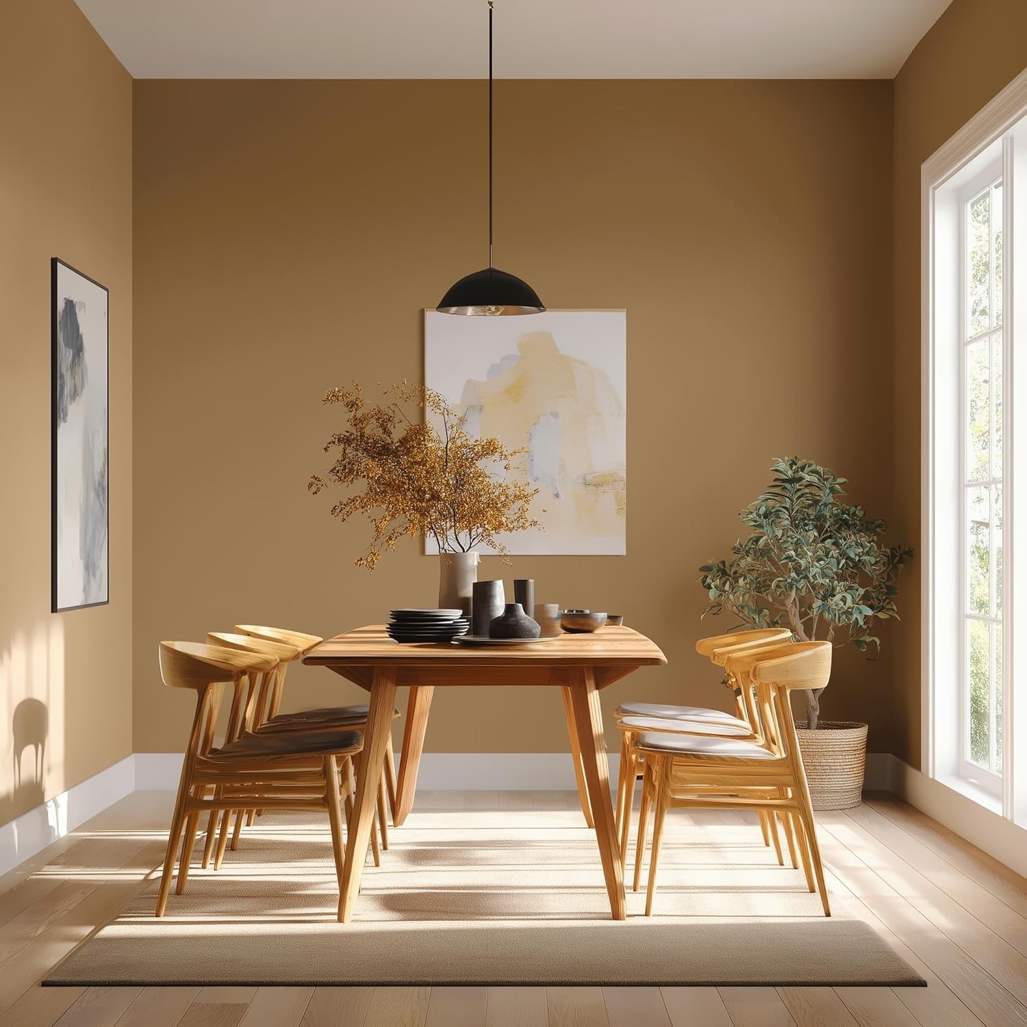 Interior/Exterior Eco-Friendly Paint – Low Sheen Eggshell, 1-Gallon Autumn Brown
